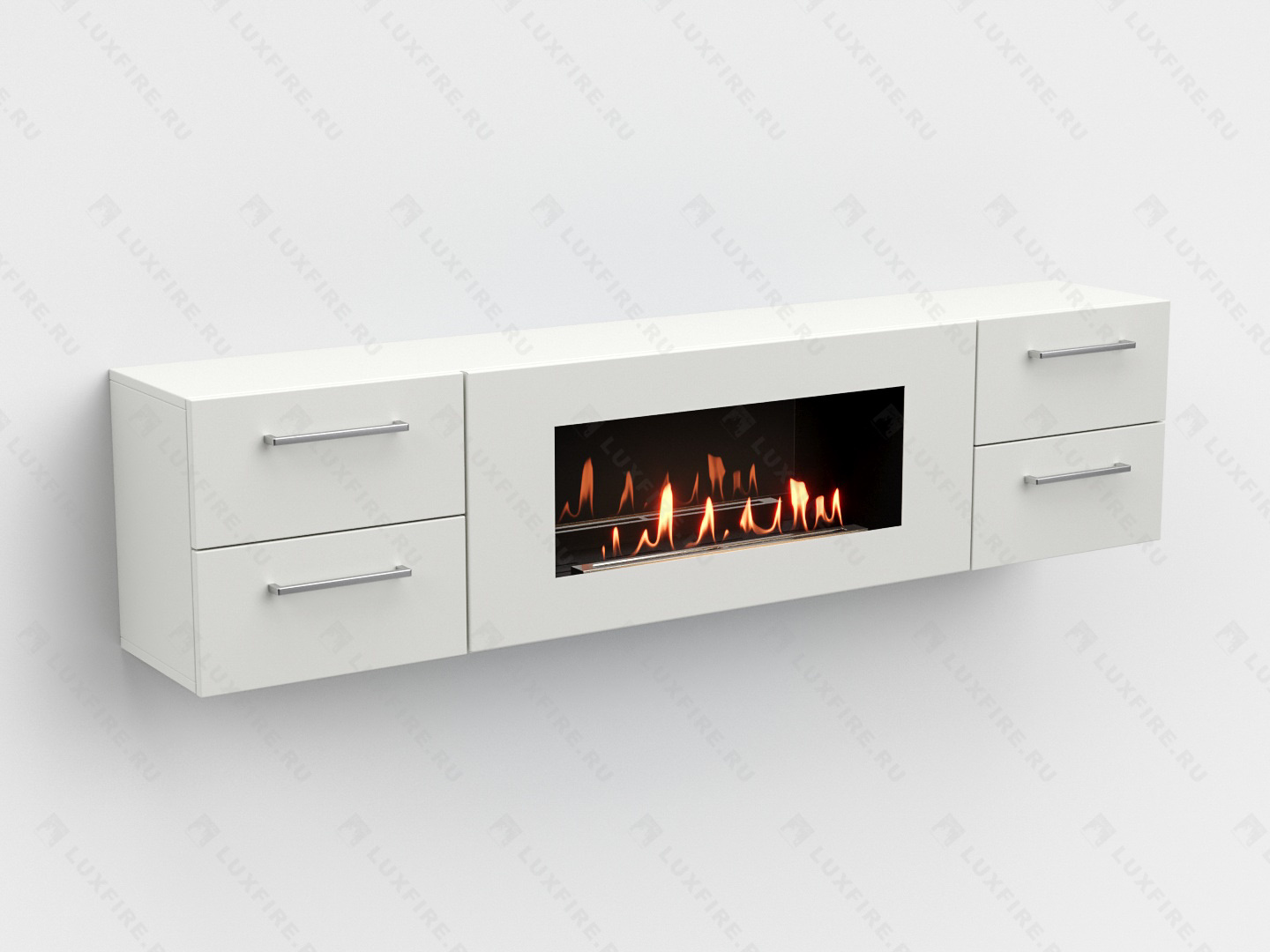 Тумба ТВ Lux Fire "Белая Роза" настенная 1700, с белым биокамином Тумба ТВ Lux Fire "Белая Роза" настенная 1700, с белым биокамином по цене 105 906 руб.