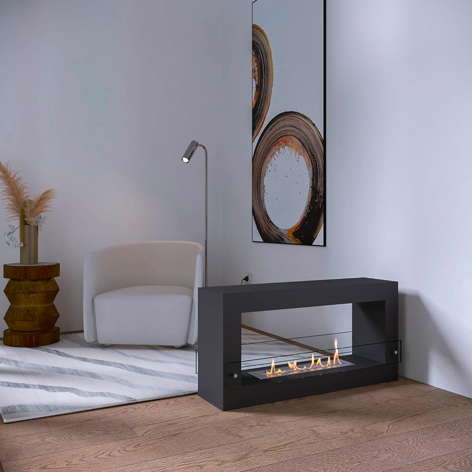 Биокамин SteelHeat FRAME ONE 900 черный по цене 44 100 руб.