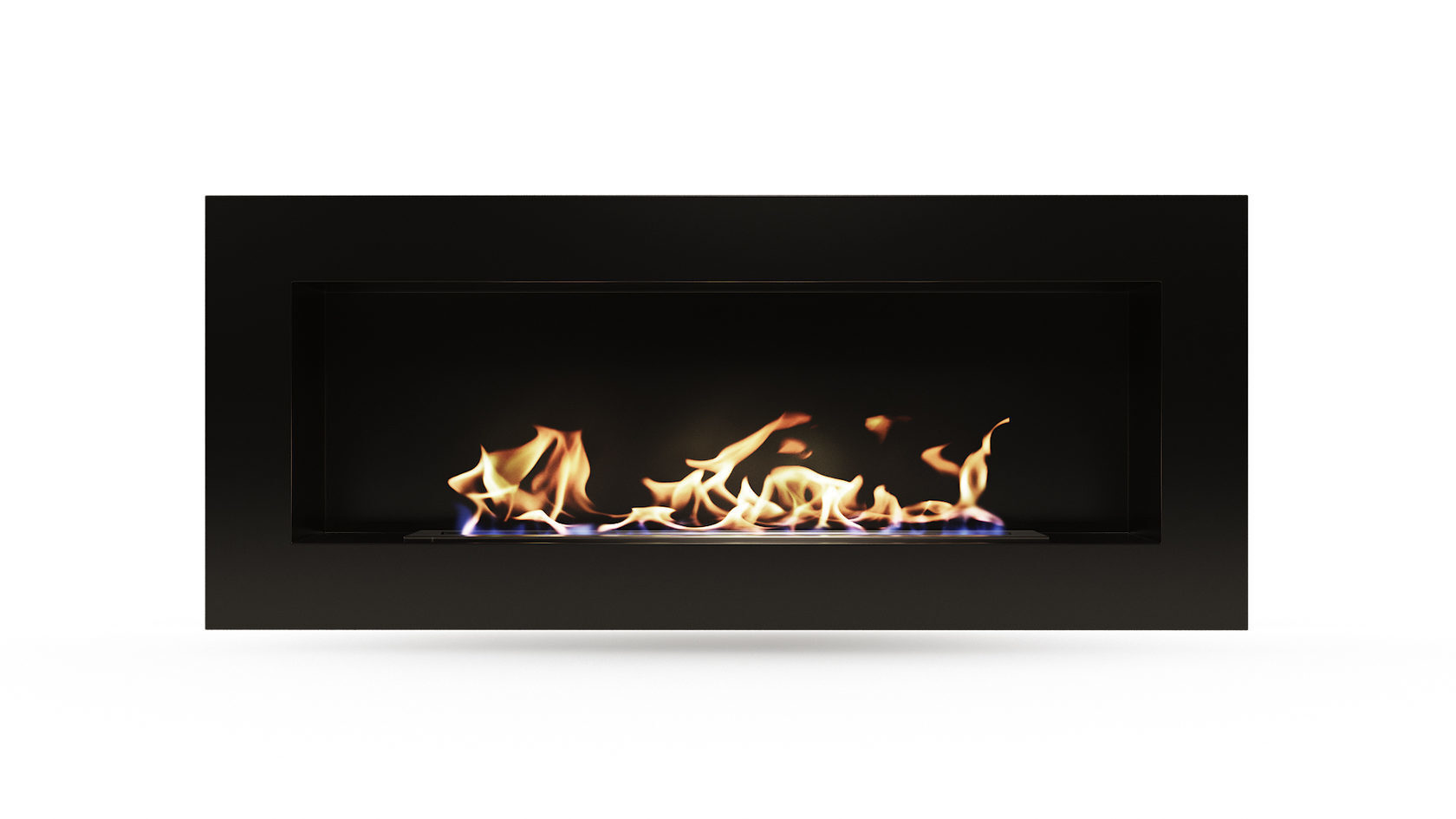 Биокамин "Русский огонь" Лофт 2100V встраиваемый с декоративным стеклом (стемалитом) по цене 92 000 руб.