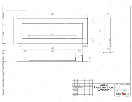 Биокамин SteelHeat GRAND-V 1800 стемалит Биокамин SteelHeat GRAND-V 1800 стемалит по цене 74 200 руб.