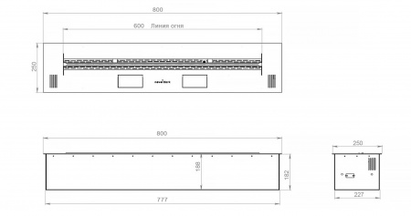 Автоматический биокамин 800 Standart по цене 180 420 руб.