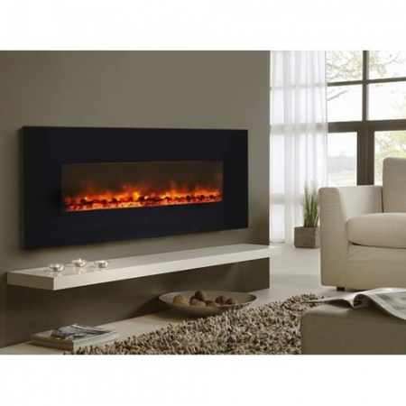 Электрокамин «Genius 100» black glass (черный) Электрокамин «Genius 100» black glass (черный)