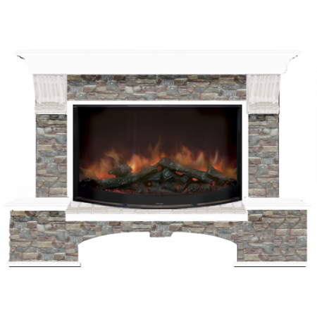 Бостон Грот цветной 86 (белый)+Rondo S86